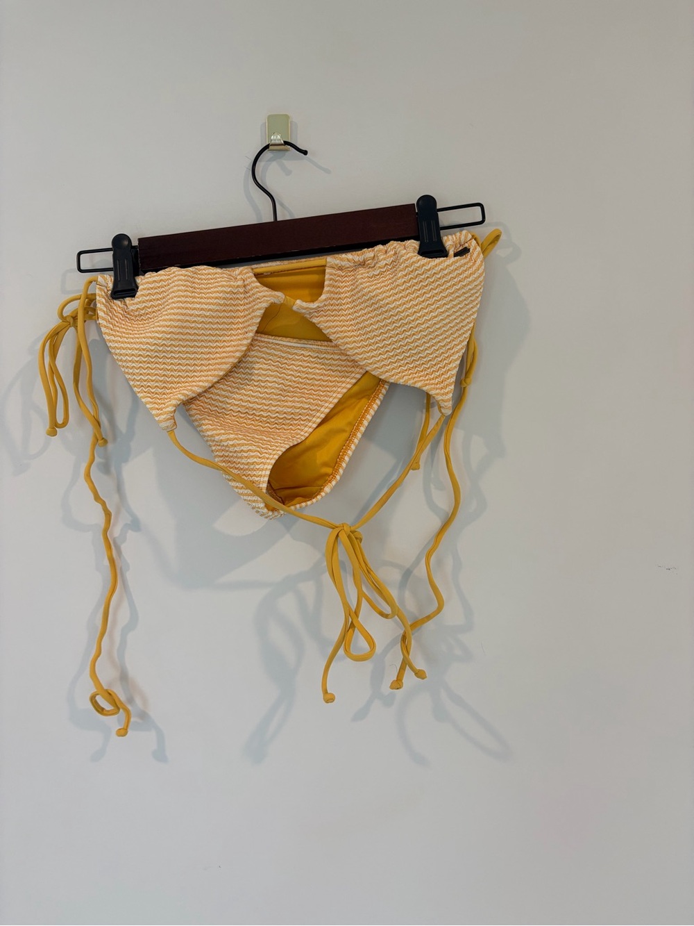 O'Neill Yellow Tie-Side Swim Bottoms & Top